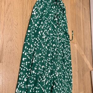 Green Floral Maxi Skirt